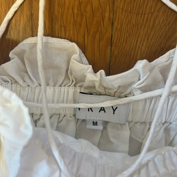 Wray white Leigh top bandeau crop medium - Picture 3 of 6